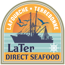 Logo for LaTer Direct Seafood.