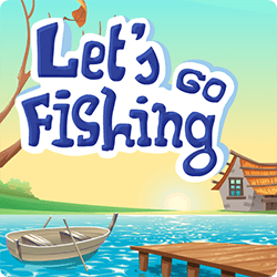 "Let's Go Fishing" illustration.