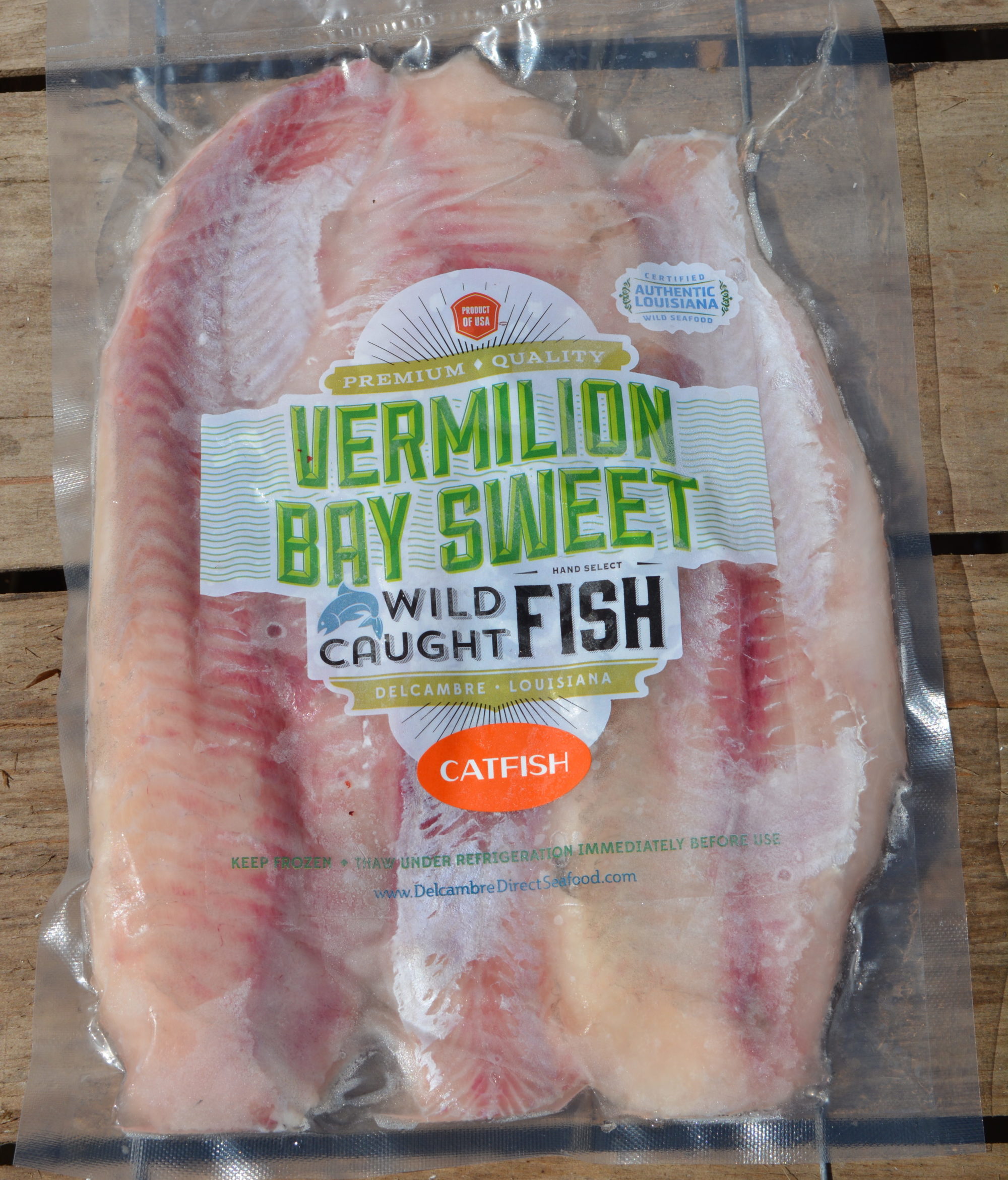 Vermilion Bay Sweet Brand catfish pack