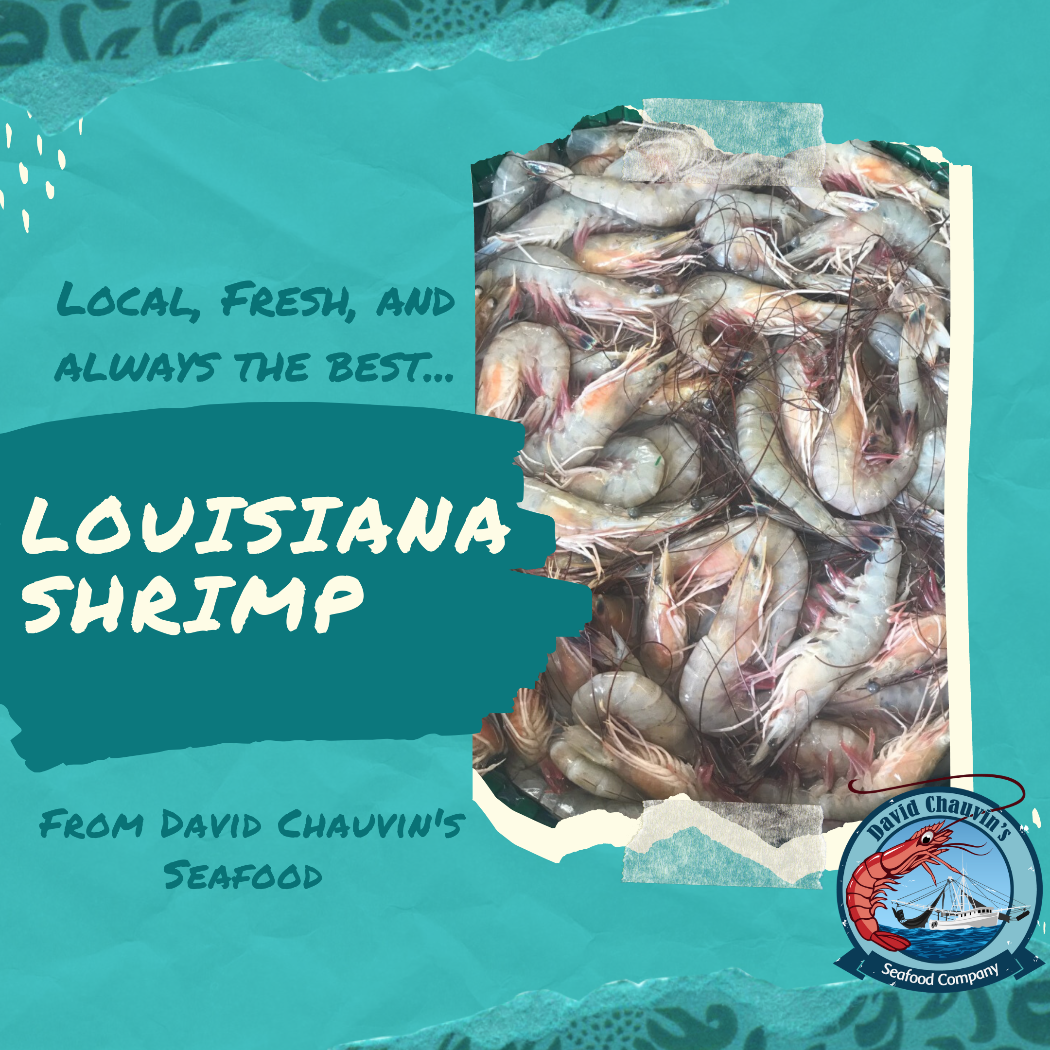 Local, Fresh, And Always The Best Louisiana Shrimp!