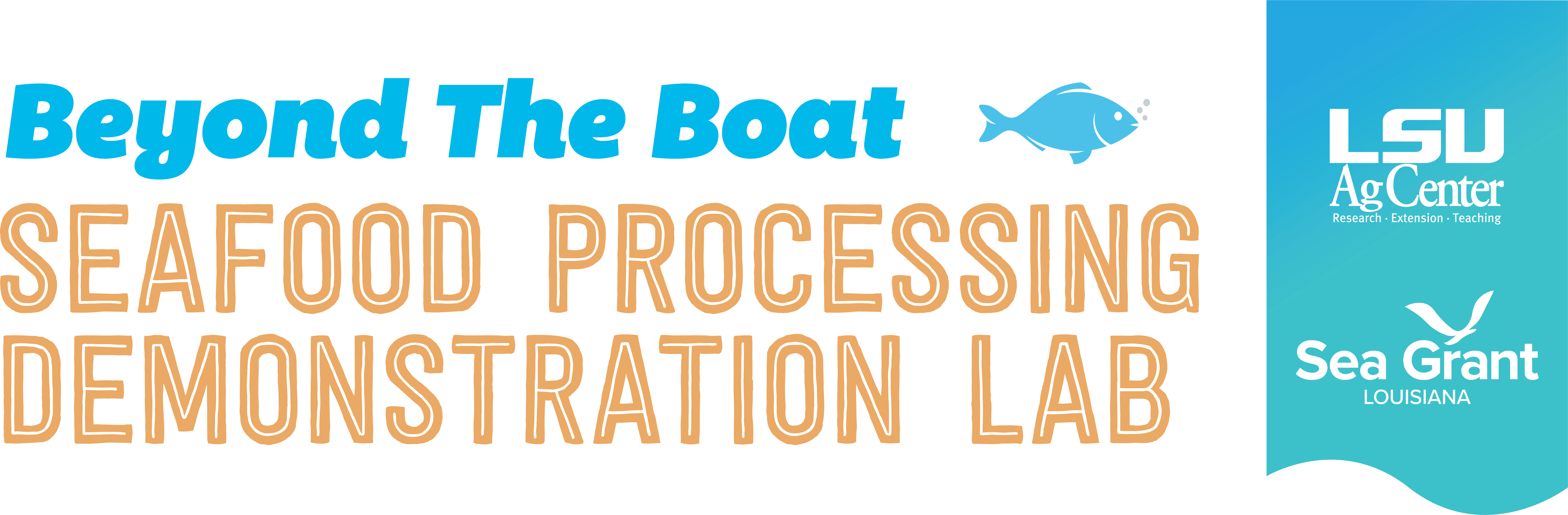 Beyond the boat seafood processing demonstration lab graphic